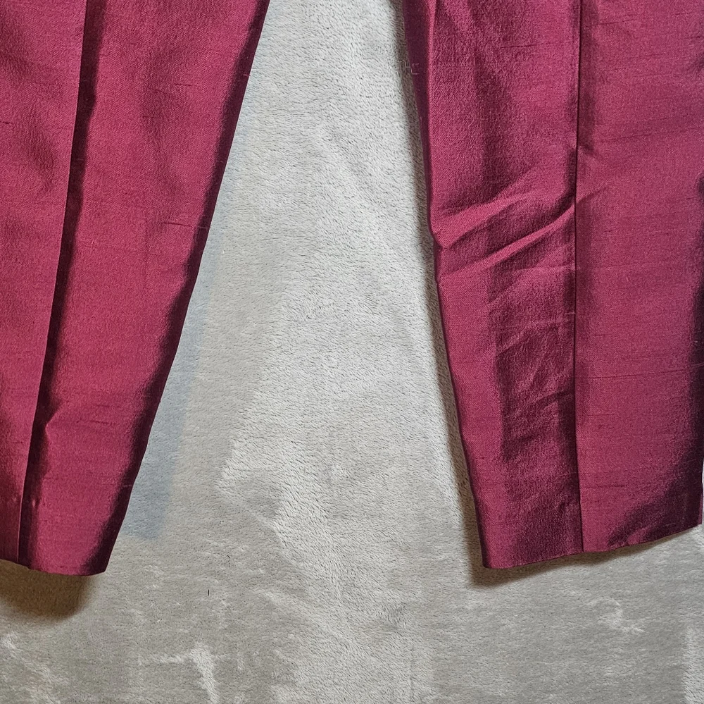 Talbots Women's Lightweight Red Dress Pants 12P Hidden‎ Zipper NWT. - Picture 12 of 15